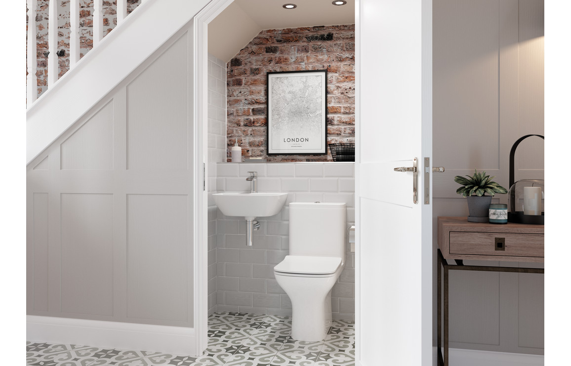 Etive Mor Rimless Back To Wall WC & Wrapover Soft Close Seat - Image 3