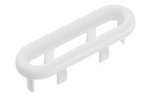 Oval Overflow Ring - White