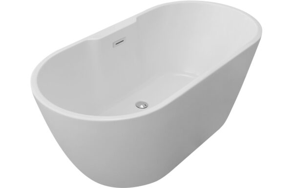Walker Freestanding 1550x745x580mm 0TH Bath - Gloss White