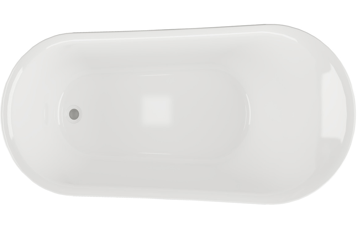 Dundas Freestanding 1620x700x770mm 0TH Bath w/Feet - Image 3