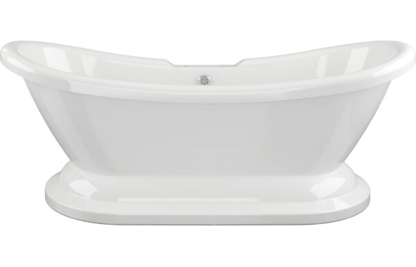 Lola Freestanding 1760x700x720mm 2TH Bath w/Base - White