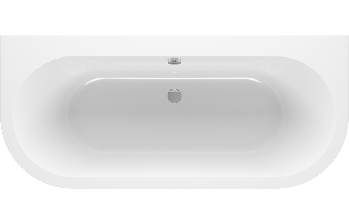 Curra Back To Wall 1700x750x600mm 0TH Bath w/Legs