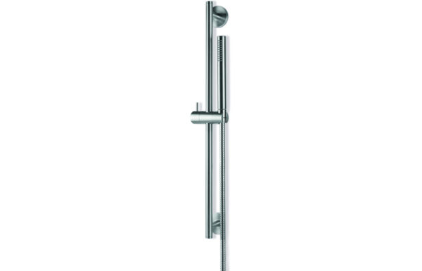 Vema Tiber Riser Handset & Hose Set - St/Steel