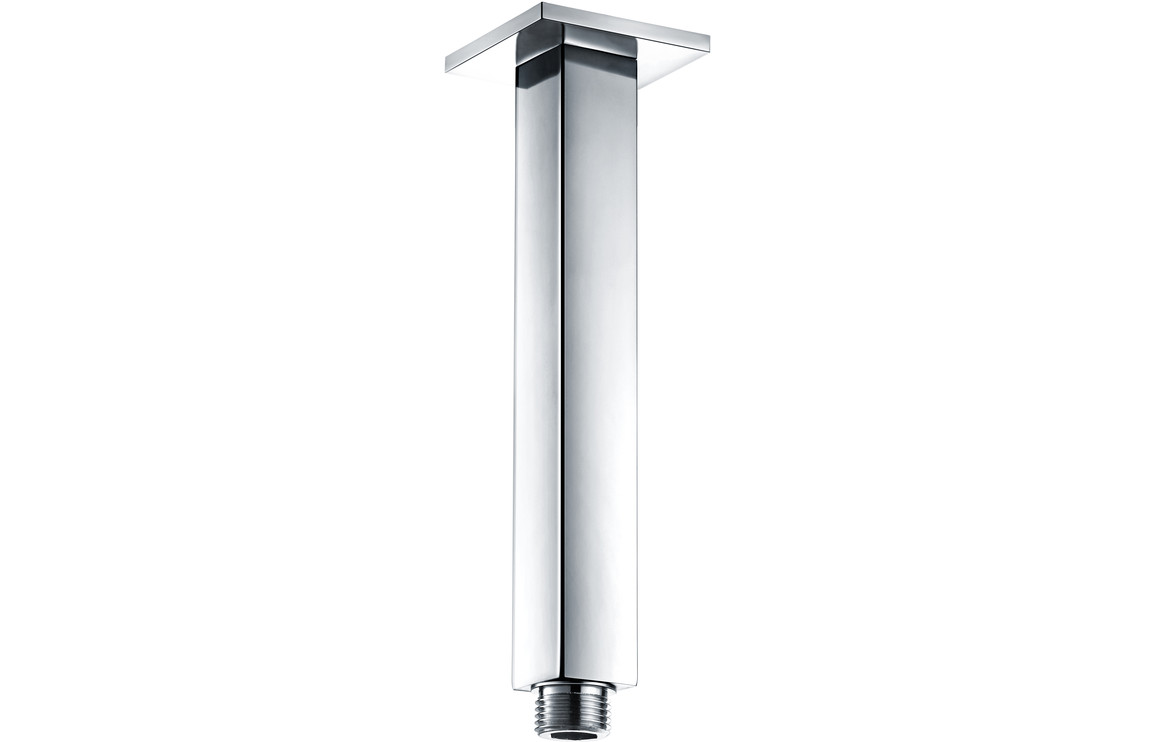 Sagittarius 180mm Square Ceiling Arm - Chrome