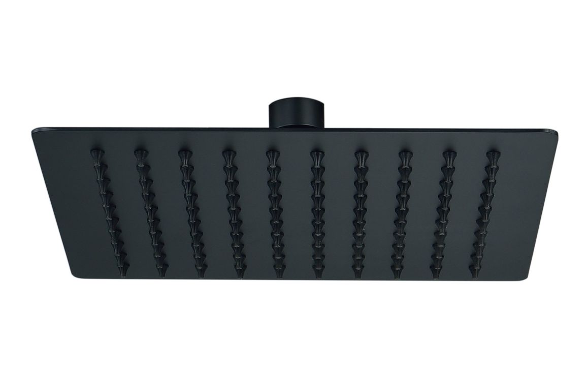 Sagittarius 200mm Square Ultraslim Showerhead - Matt Black