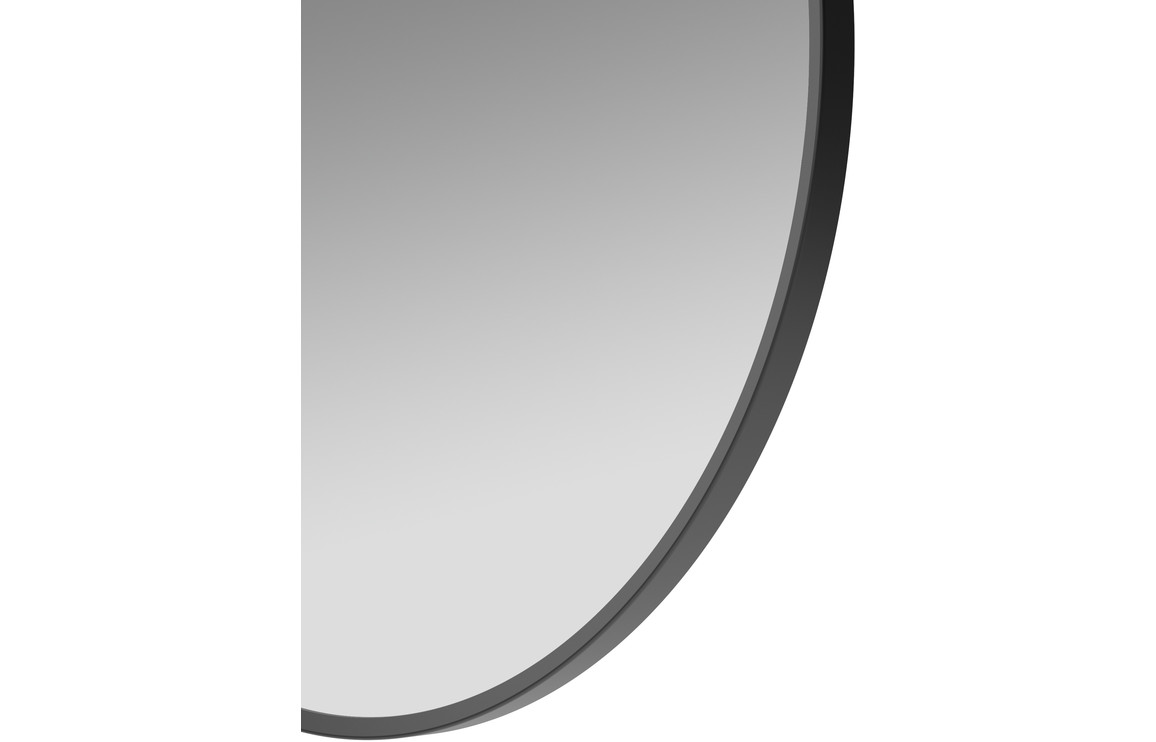Dyce 500mm Round Mirror - Matt Black - Image 2