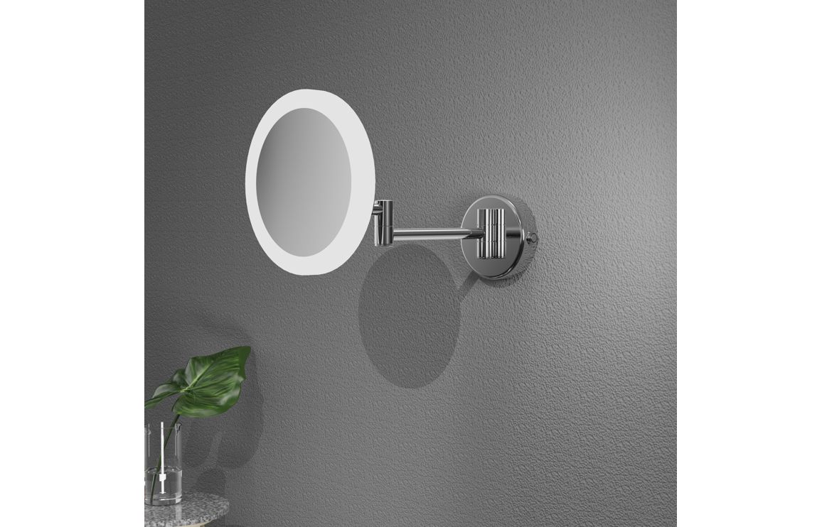 Glamis Round LED Cosmetic Mirror - Frameless - Image 2