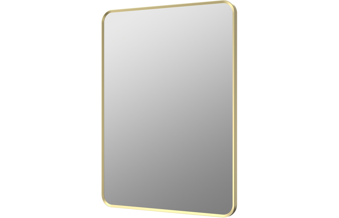 Dyce 600x800mm Rectangle Mirror - Brushed Brass