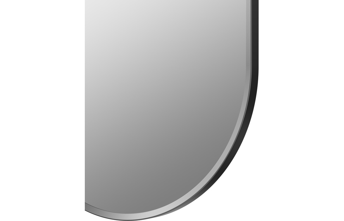 Dyce 800x400mm Oblong Mirror - Matt Black - Image 2