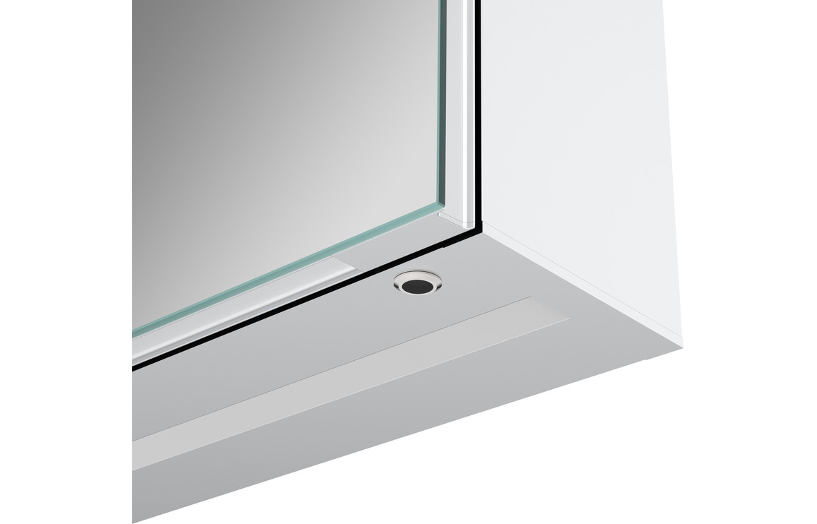 Linwood 500mm 1 Door Front-Lit LED Mirror Cabinet - Image 2