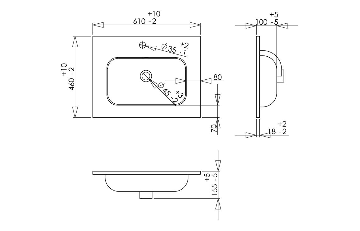 Oregon 1210mm Floor Standing 4 Door Basin Unit & 2TH Basin - Matt Deep Blue - Image 5