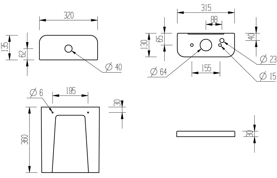 Merrick Close Coupled Open Back WC & Soft Close Seat - Image 6