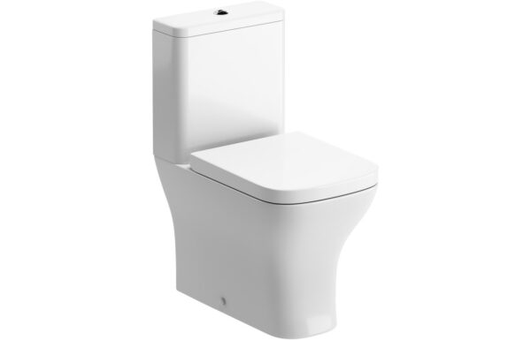 Etive Mor Short Projection Close Coupled Fully Shrouded WC & Wrapover Soft Close Seat