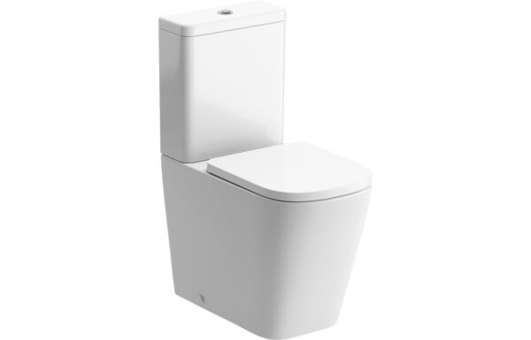 Donich Rimless Close Coupled Fully Shrouded Short Projection WC & Soft Close Seat