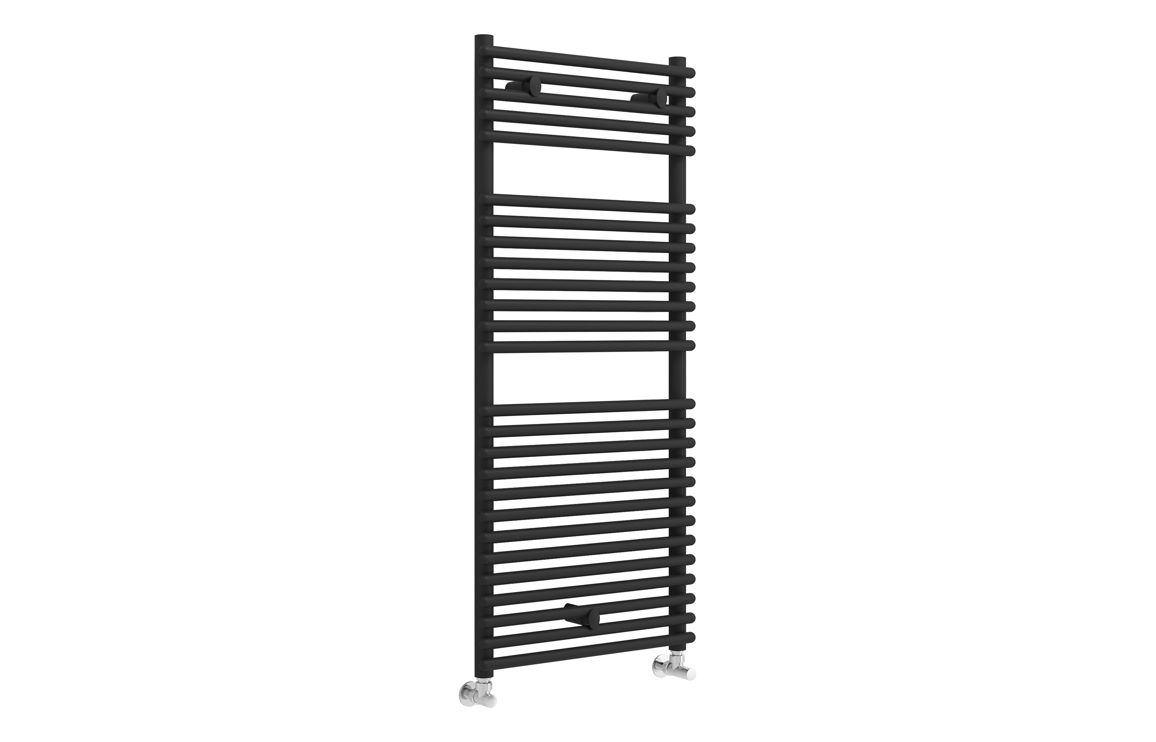 Night Round Ladder Radiator (500x1190mm) - Black