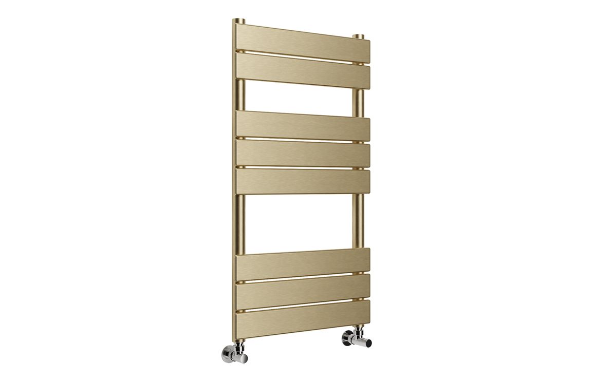 Shadow Square Ladder Radiator (500x840mm) - Brushed Brass