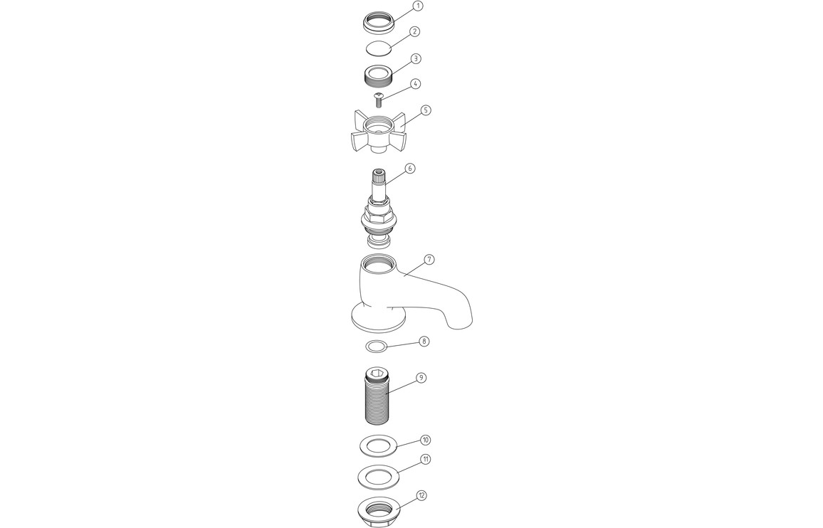 Derna Bath Taps - Chrome - Image 2