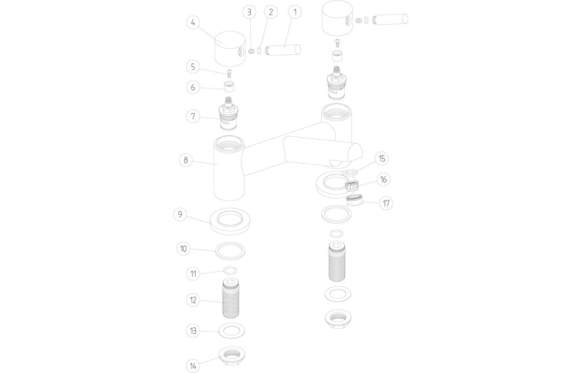 Victoria Bath Filler - Chrome - Image 2