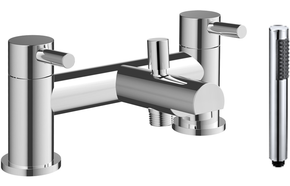 Victoria Bath/Shower Mixer & Bracket - Chrome