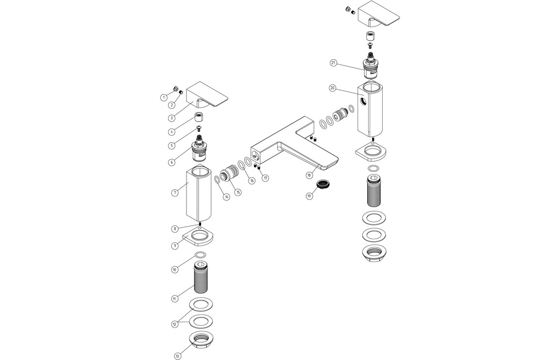 Kagera Bath Filler - Matt Black - Image 2