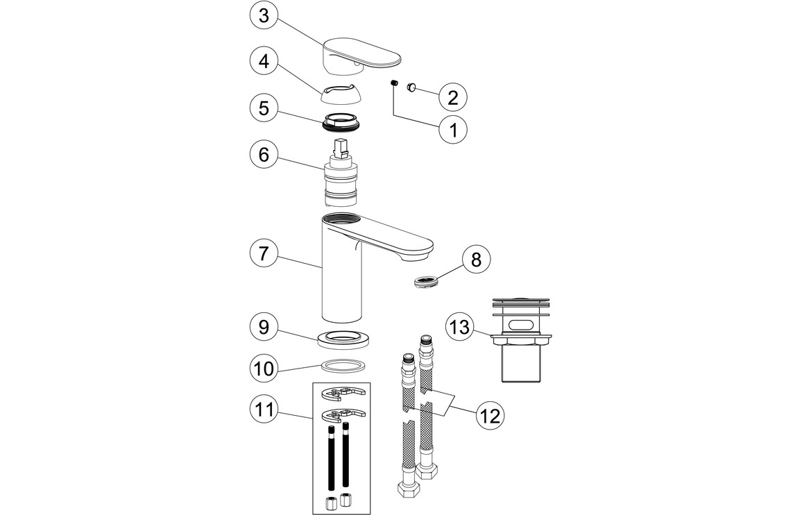 Ka Basin Mixer - Chrome - Image 2