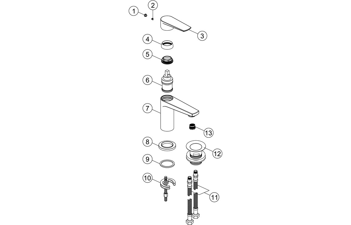 Lisbon Basin Mixer - Chrome - Image 2
