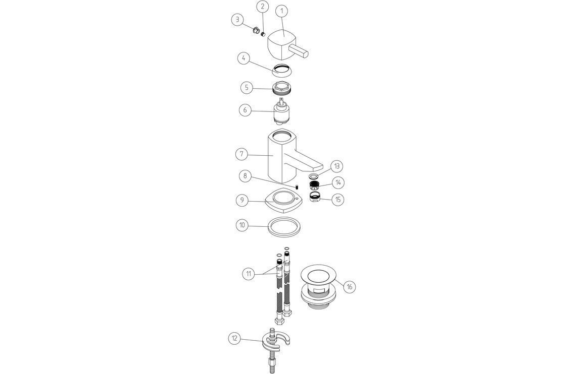 Nevada Basin Mixer - Chrome - Image 2