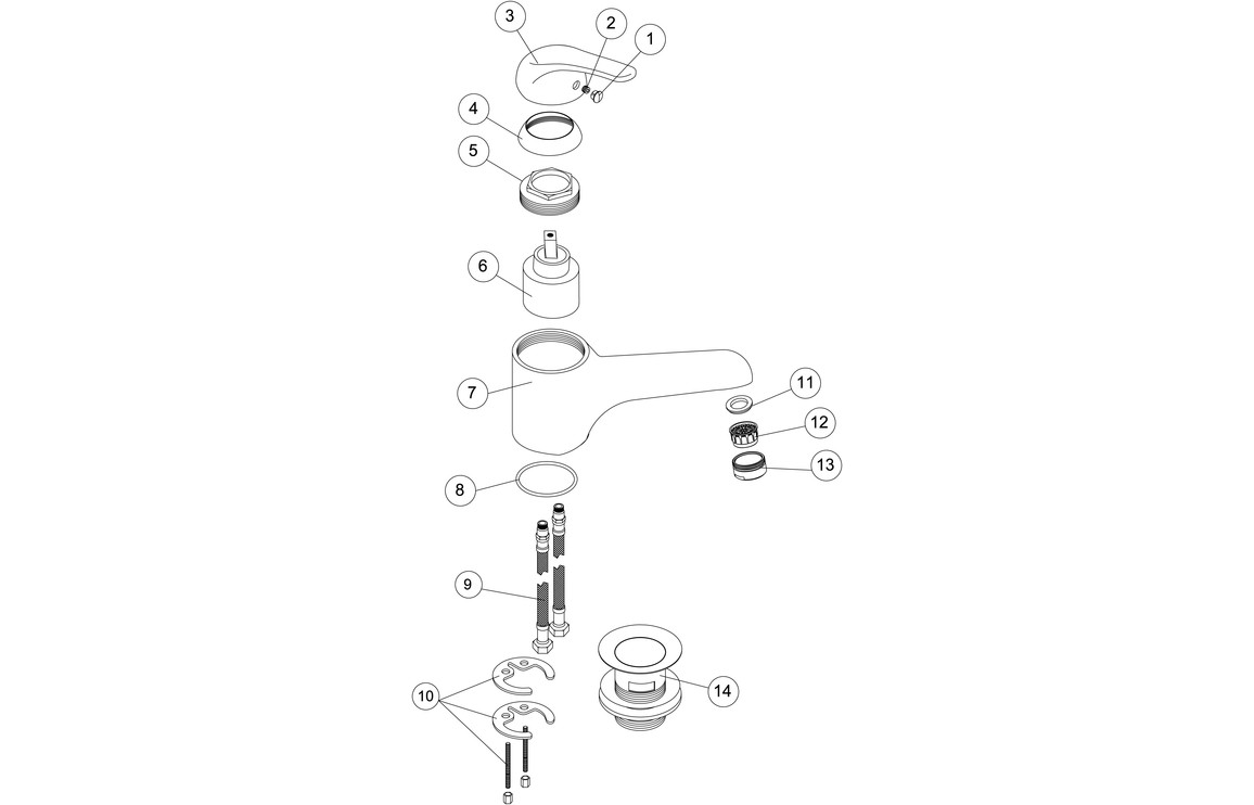 Devon Basin Mixer - Chrome - Image 2