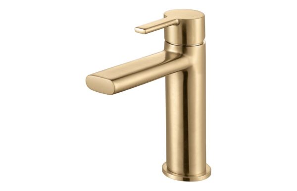 Milan Basin Mixer - Brushed Brass