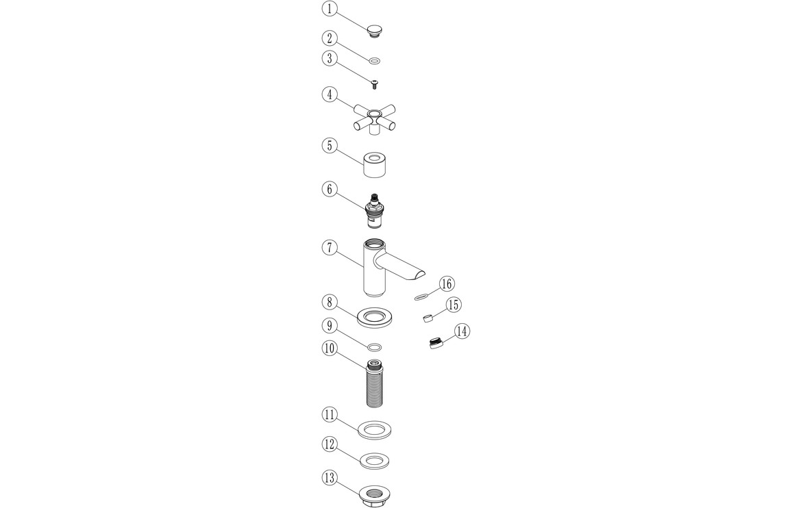Mae Basin Taps - Chrome - Image 2