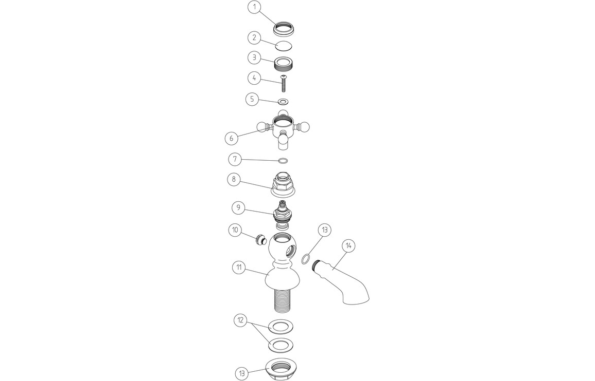 Foyers Basin Pillar Taps - Chrome - Image 2