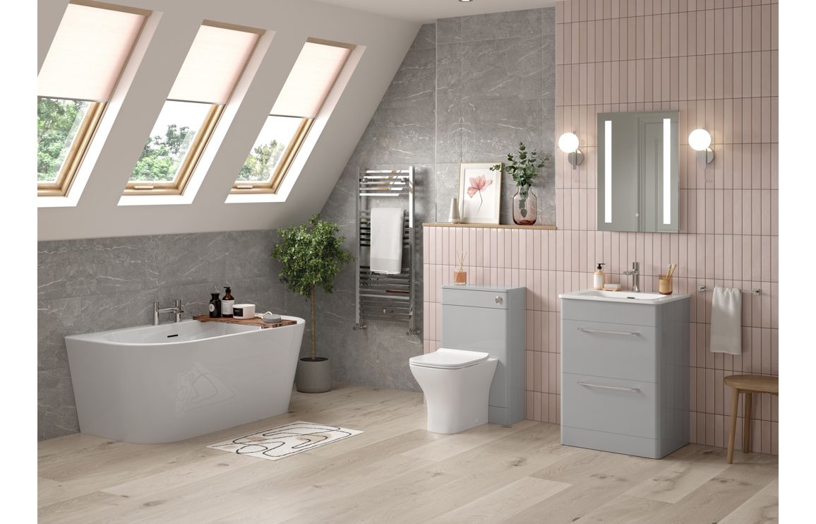 San Diego 506mm WC Unit - Grey Gloss - Image 2
