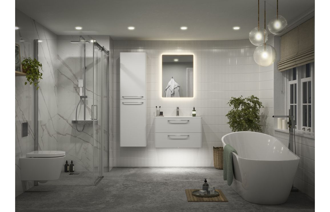 San Diego 506mm WC Unit - White Gloss - Image 3