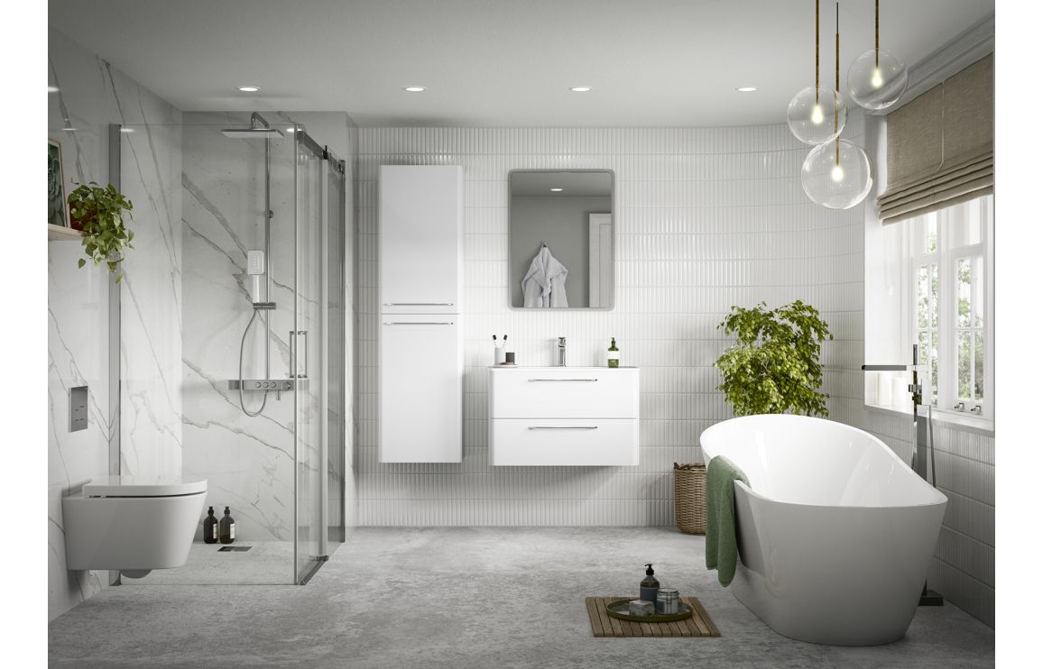 San Diego 506mm WC Unit - White Gloss - Image 2