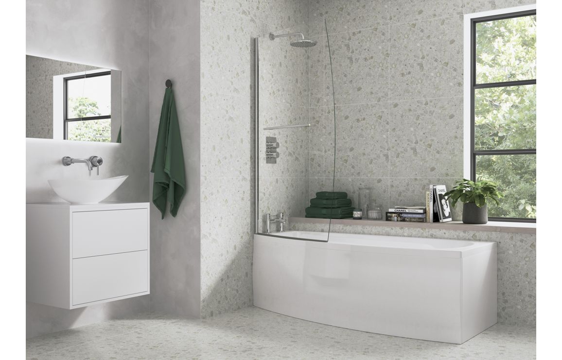Tetra Space Saving 1700x740x560mm 0TH Bath w/Legs (LH) - Image 3
