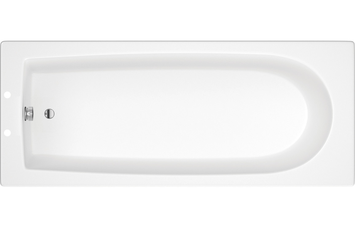 Connell D Shape Single End SUPERCAST 1700x700x550mm 2TH Bath w/Legs