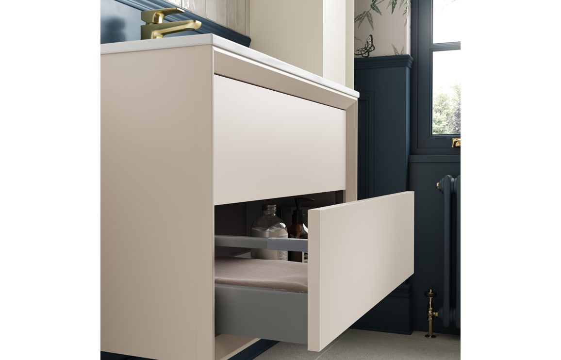 Utah 503mm Floor Standing WC Unit - Matt Cotton - Image 3
