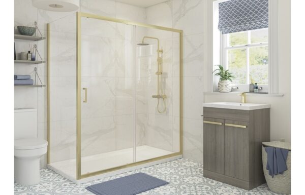 Options 700mm Side Panel - Brushed Brass