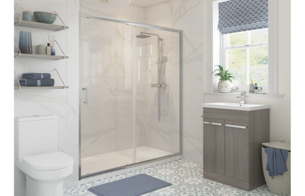 Options 1500mm Sliding Door - Chrome