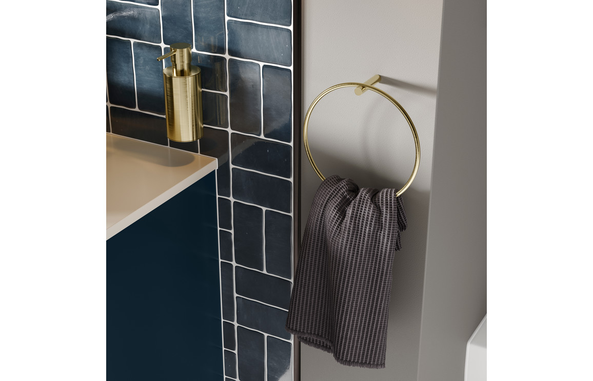 Oregon 1210mm Floor Standing 4 Door Basin Unit & 2TH Basin - Matt Deep Blue - Image 2