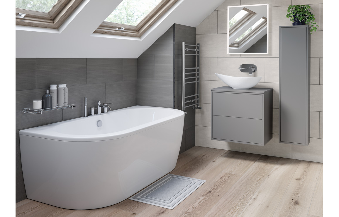 Vema Timea Wall Mounted Basin Mixer - Chrome - Image 3
