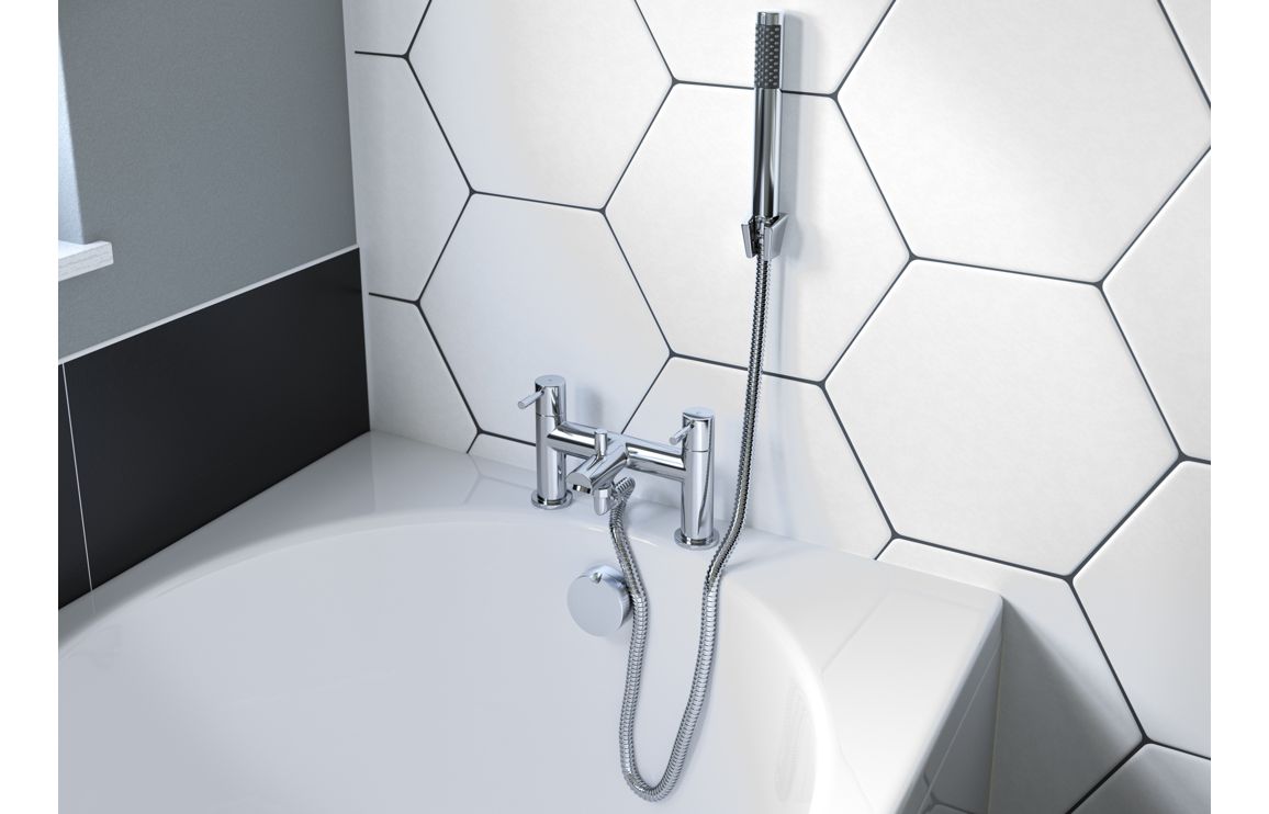 Kopren Basin Mixer & Waste - Chrome - Image 3