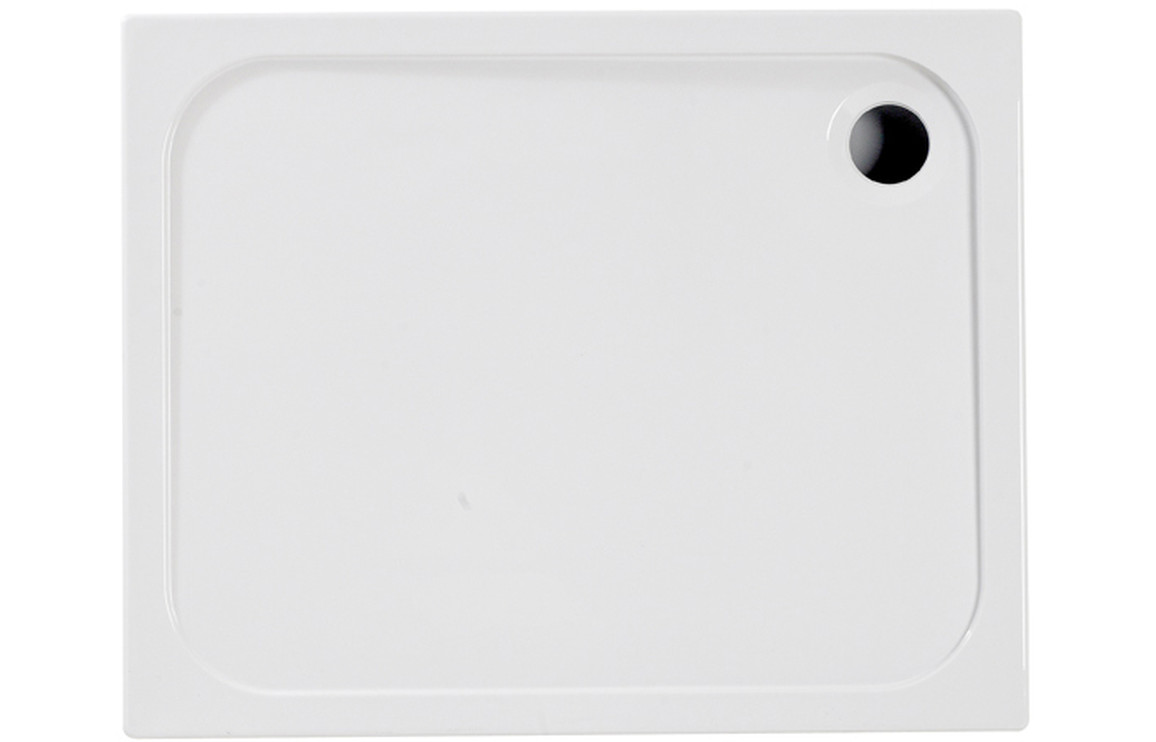 45mm Low Profile 1000x760mm Rectangular Tray & Waste - White