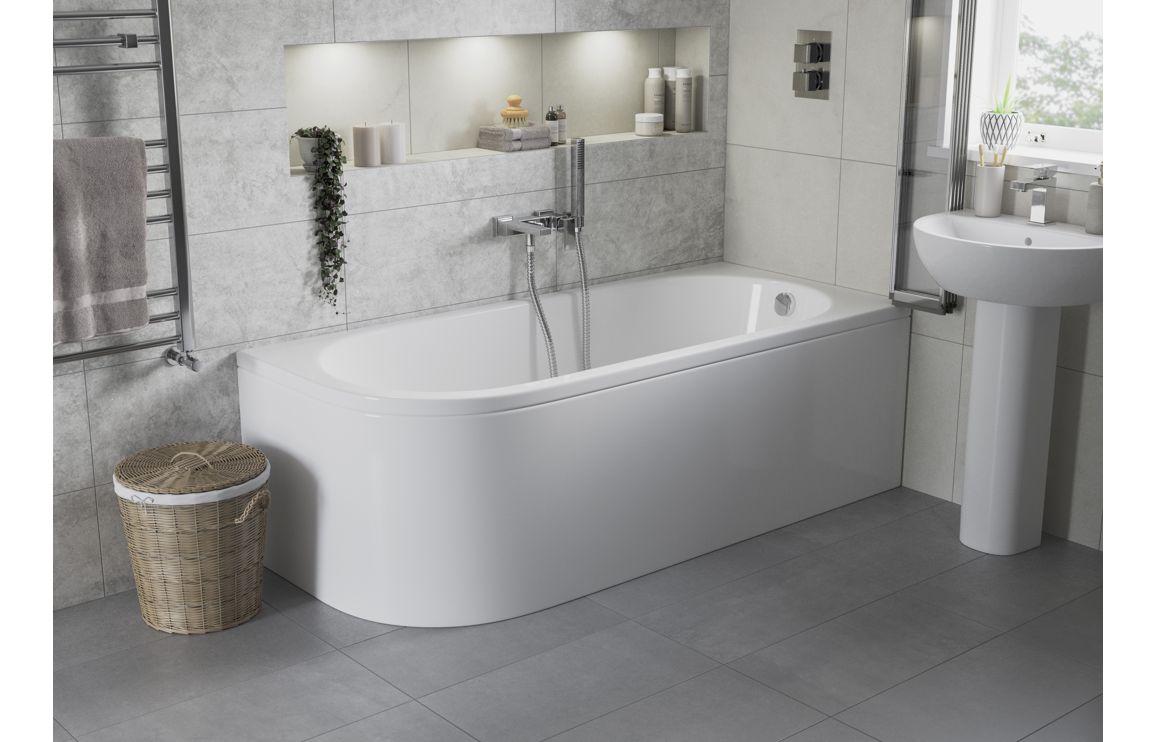 Merrick 450x400mm 1TH Basin & Semi Pedestal - Image 4