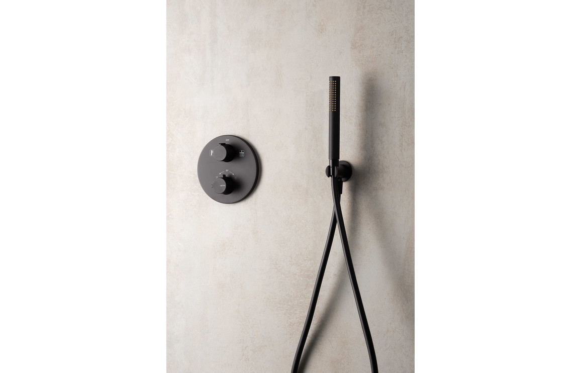 Vema Timea Black Handset Wall Bracket & Outlet - Image 3