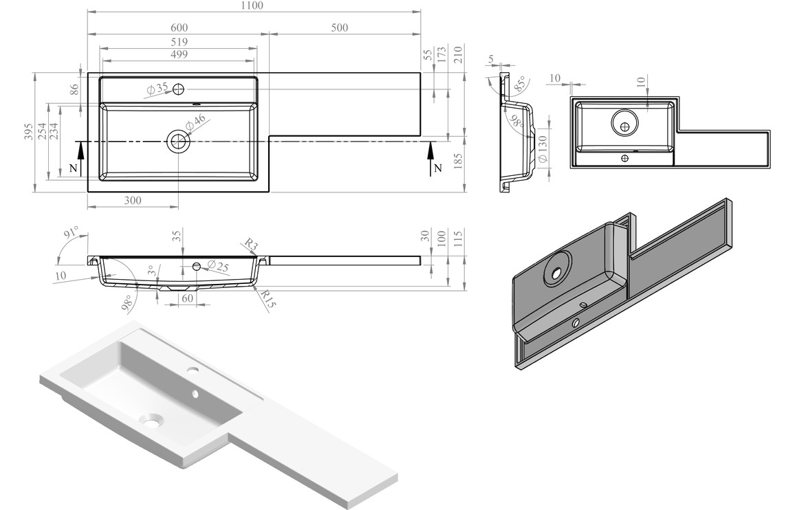 Sink design