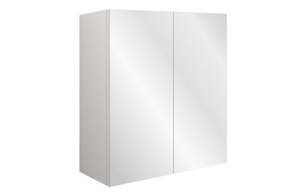 Arizona 600mm Mirrored Wall Unit - Matt Arley Blue (Grey Cab)