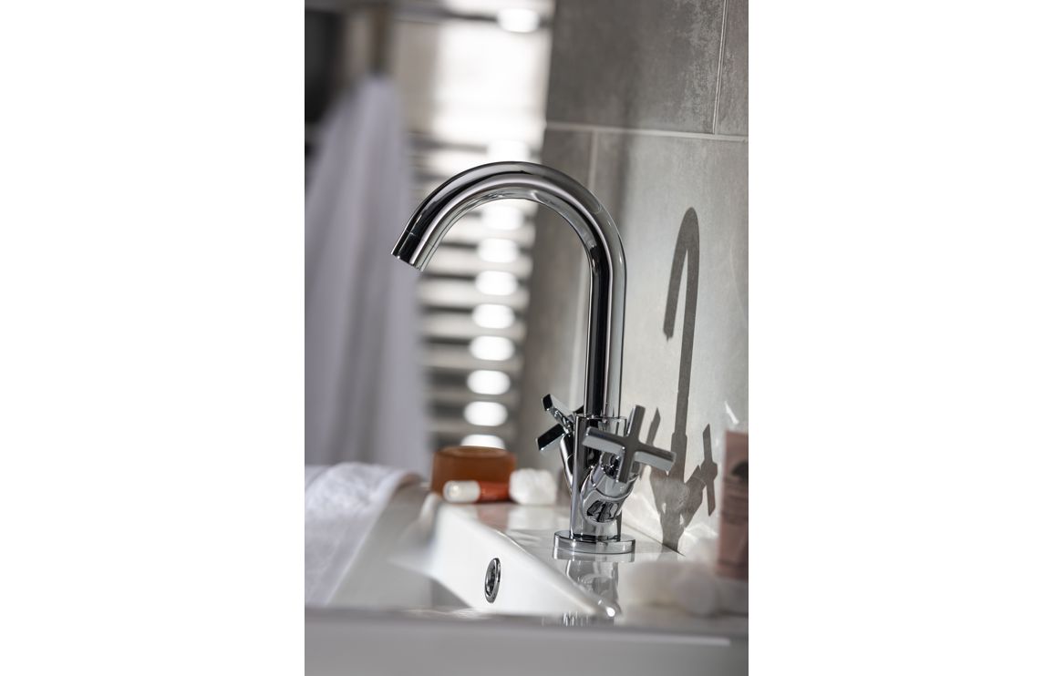 Abode Serenitie Basin Mixer - Chrome - Image 3