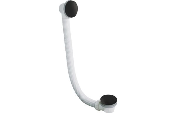 Abode Euphoria Bath Overflow & Clicker Waste - Matt Black