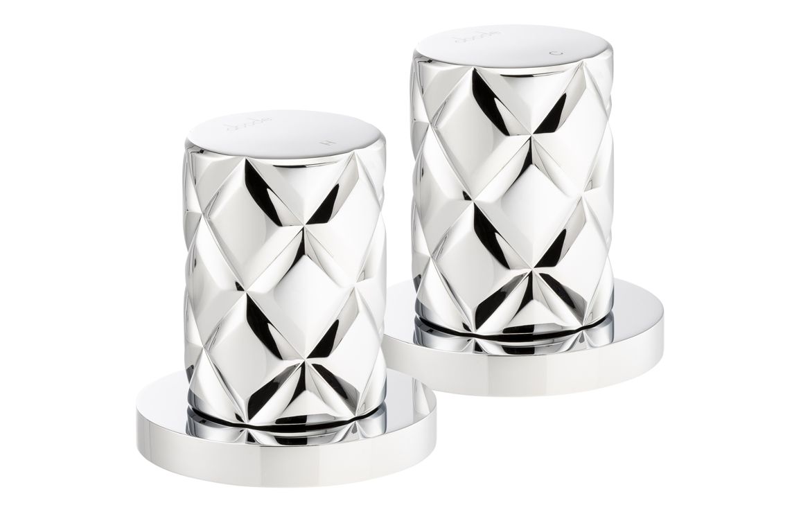 Abode Kite Deck Mounted Panel Valves - Chrome